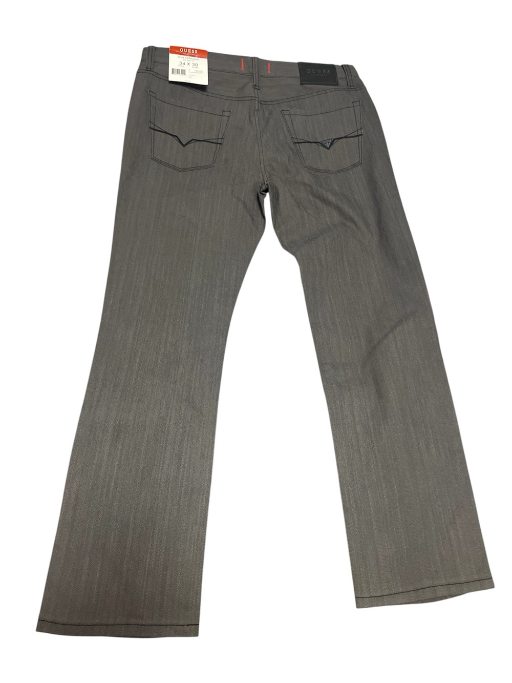 Guess Men’s Slim Straight Jeans in Charcoal Gray - Picture 2 of 7